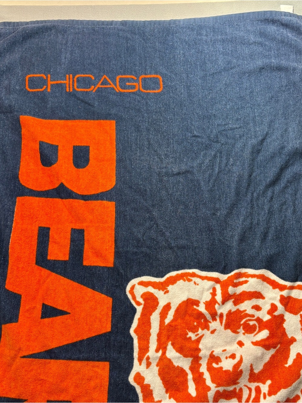 Chicago Bears Vintage 1996 Navy Blue Orange Beach Towel